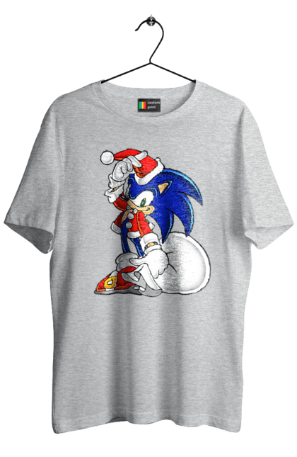 Футболка чоловіча з принтом "Сонік (7)". Sega, shadow, sonic, sonic x, гра, ежик, игра, їжачок, наклз, сега, скорость, соник, сонік, сього, тейлз, швидкість, шедоу. CustomPrint.market