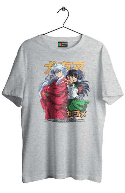 Футболка чоловіча з принтом "Inuyasha". Anime, inuyasha, manga, rumiko takahashi, аніме, демон охоронець, манга, руміко такахасі. 2070702