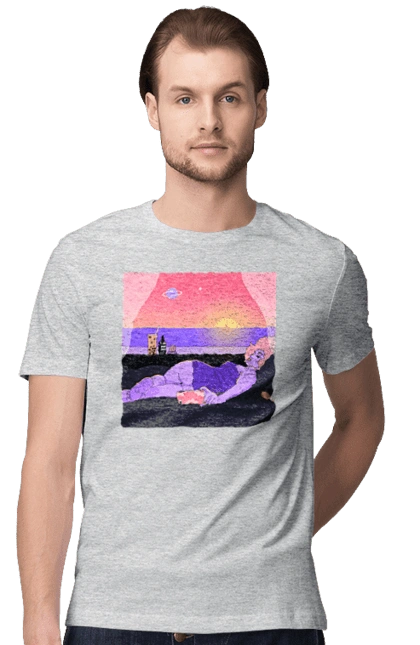 Purple Girl On Vacation