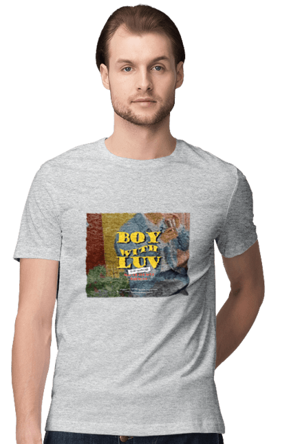 Футболка чоловіча з принтом "K pop BTS". Bts, k pop, аніме, кофта, музика. CustomPrint.market
