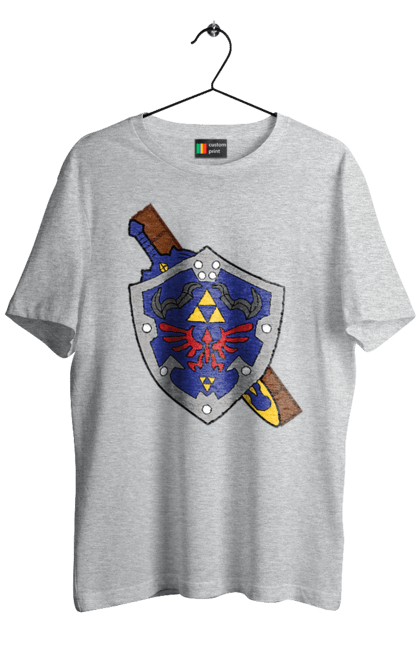 Men's t-shirt with prints The Legend of Zelda. Action movie, adventure, arcade, game, legend of zelda, nintendo, quest, shigeru miyamoto, video game, zelda. 2070702