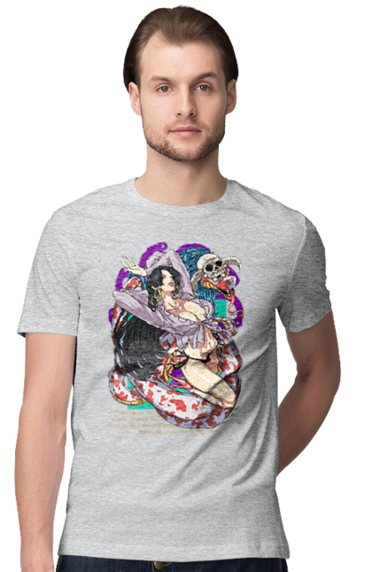 Men's t-shirt with prints One Piece Boa Hancock. Anime, boa hancock, manga, one piece, pirate empress, straw hat pirates. 2070702