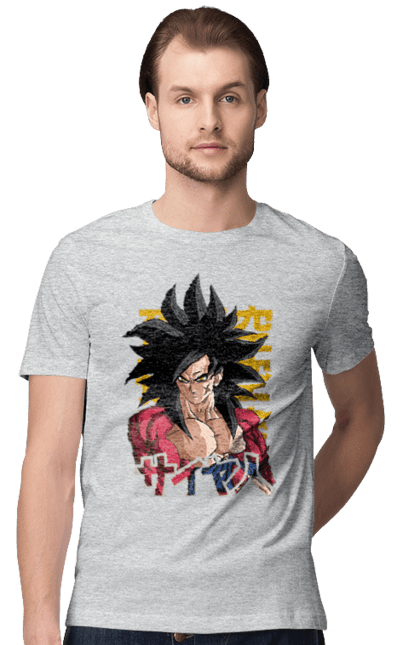 Футболка мужская с принтом Жемчуг дракона Сон Гоку. Anime, dragon ball, manga, son goku, tv series, аниме, гоку, жемчуг дракона, манга, сон гоку. 2070702