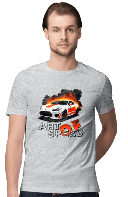Men`s t-shirt with prints Speed. Auto, automobile, car, race, speed. 2070702