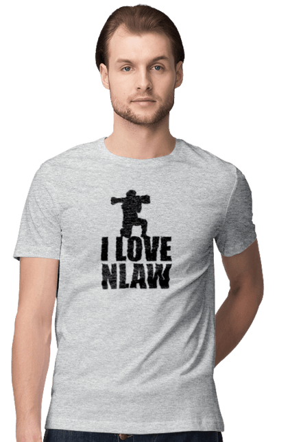 Футболка чоловіча з принтом "Я люблю НЛАВ". Війна, патріотам, україна. Milkstore