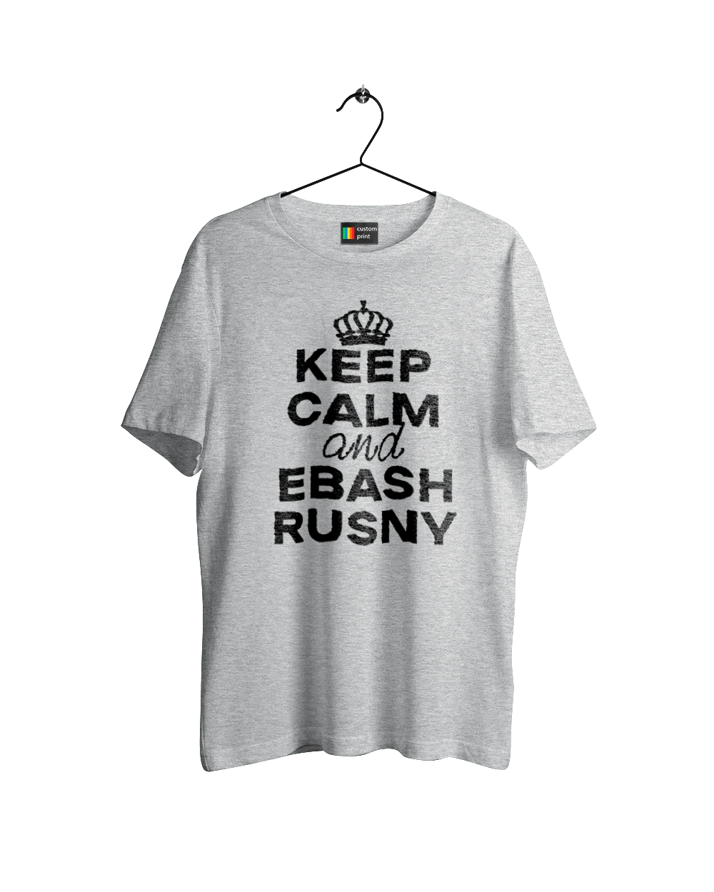 Keep Calm and Ebash Rusny black