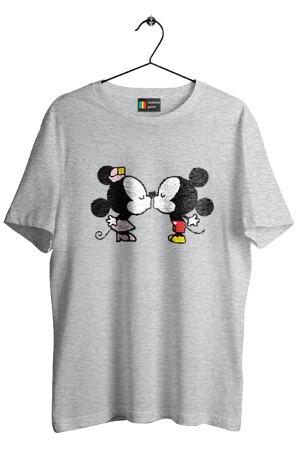 Футболка чоловіча з принтом "38". Mickey mouse, minnie mouse, дісней, міккі, міккі маус, мінні маус, мультфільм. 2070702