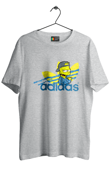 Футболка чоловіча з принтом "Adidas Барт". Adidas, bart, адідас, барт, мультфільм, серіал, сімпсон. 2070702