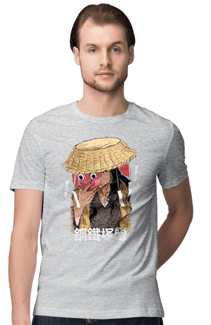 Men's t-shirt with prints Demon Slayer Hotaru Haganezuka. Anime, blacksmith, demon slayer, hotaru haganezuka, kimetsu no yaiba, manga. 2070702