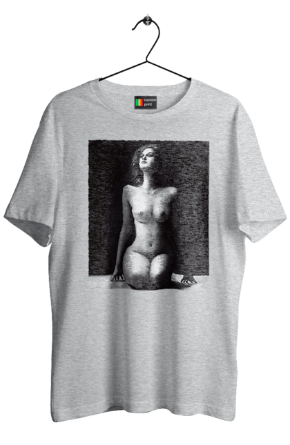 Футболка чоловіча з принтом "Краса тіла". Вигини жіночого тіла, грація тіла, груди, жіноче тіло, жіночі груди, краса тіла. 2070702
