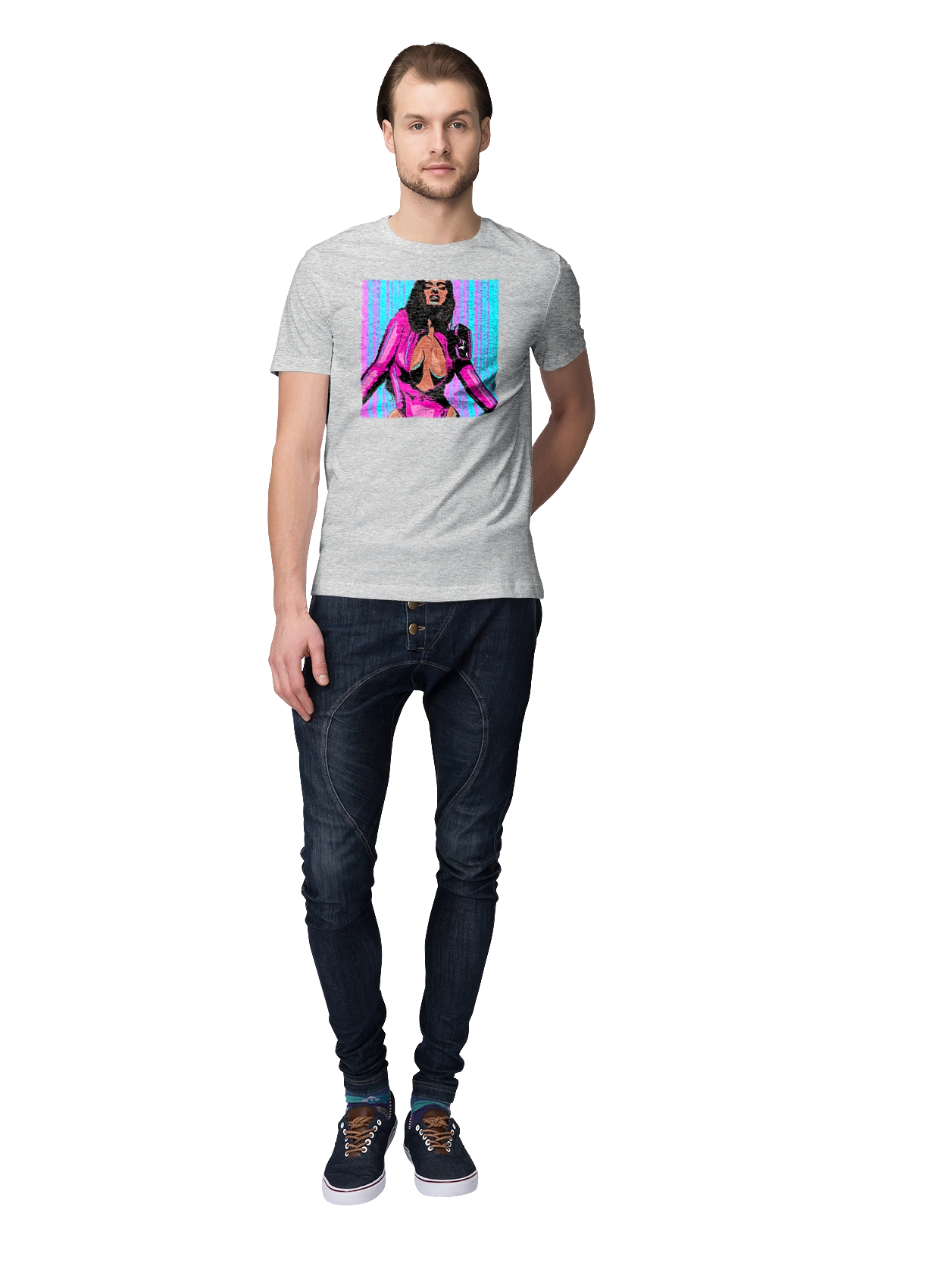 Girl With Deep Neckline