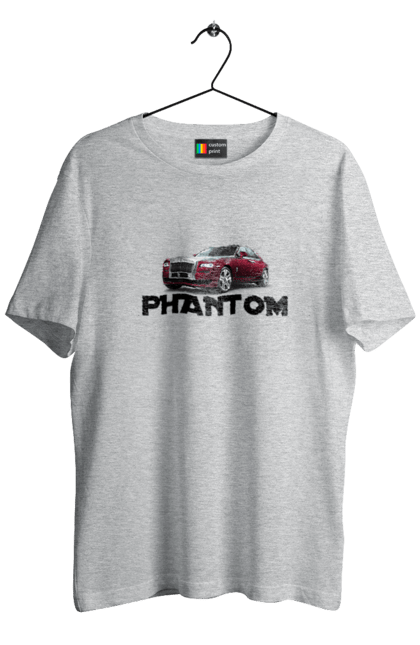 Футболка чоловіча з принтом "Ролс ройс". Авто, автомобіль, люкс клас, ролс ройс, седан, фантом. 2070702