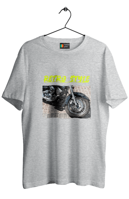 Футболка мужская с принтом Мото2. Байк, дорога, мотоцикл, ретро, скорость, стиль. 2070702