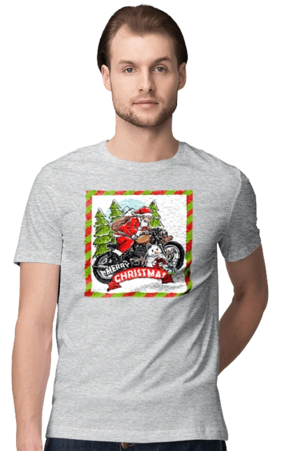 Santa on a motorcycle
