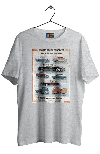 Футболка чоловіча з принтом "Аутомобільйо". Rootes, rootes (australia) limited, rootes group, rootes group products. 2070702