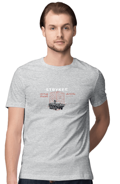 Men`s t-shirt with prints Stryker. F16, howitzer, industrious, nasams, stryker, suzanne, zuzana. 2070702