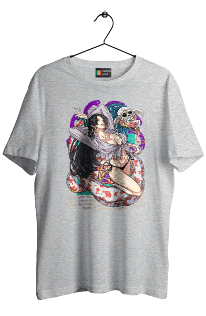 Men's t-shirt with prints One Piece Boa Hancock. Anime, boa hancock, manga, one piece, pirate empress, straw hat pirates. 2070702