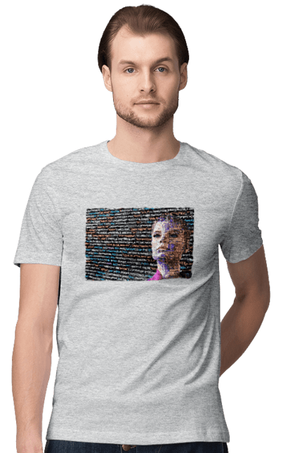 Футболка чоловіча з принтом "Штучний Розум". Айті, айтішник, гик, жінка, знання, інженер, інтелект, кібер, кібернетика, кіборг, код, комп, комп`ютерник, кристал, машинне навчання, мікросхема, мозок, портрет, програміст, професіонал, професія, розробник, розум, світиться, світло, хакер, чіп, штучний інтелект, штучний розум. 2070702