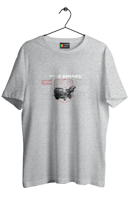 Men`s t-shirt with prints M142 HIMARS. Himars, industrious, m142 himars, weapon. 2070702