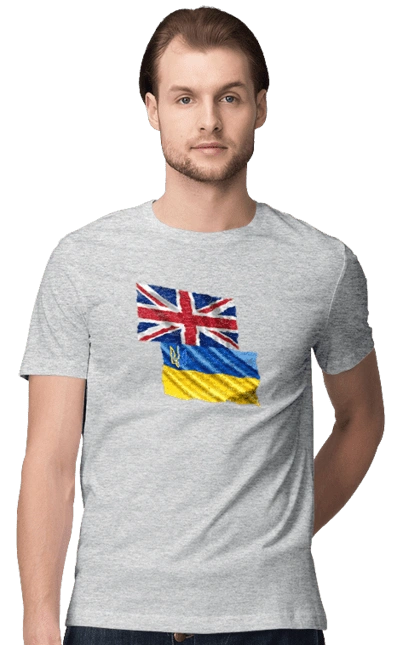 Flag United Kingdom, Flag Ukraine, Support Ukraine