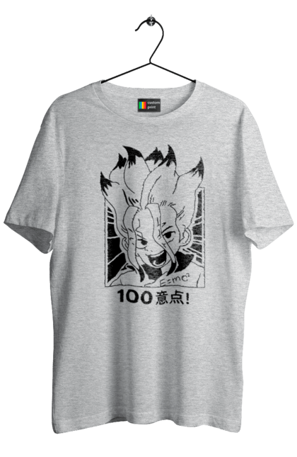 Men's t-shirt with prints Dr. Stone Senku. Anime, dr. stone, ishigami, manga, senku, senku ishigami. 2070702