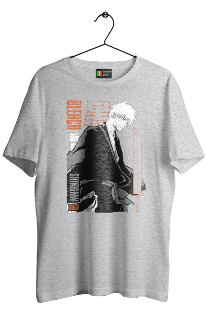 Men's t-shirt with prints Bleach Ichigo Kurosaki. Anime, bleach, ichigo, ichigo kurosaki, manga. 2070702