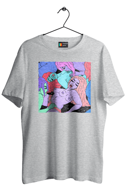 Men`s t-shirt with prints Alien Girls. Aliens, girls, multicolored, space. 2070702