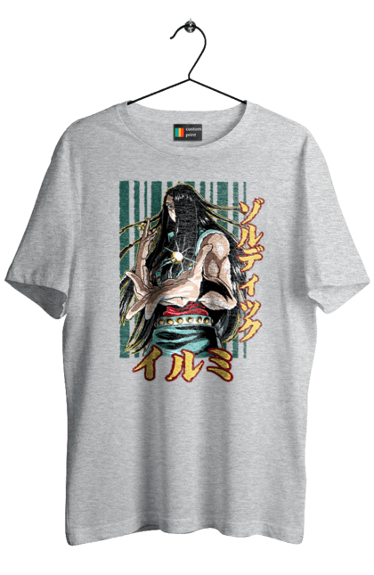 Men's t-shirt with prints Hunter × Hunter Illumi Zoldyck. Anime, hunter, hunter × hunter, hunter hunter, illumi, illumi zoldyck, manga, zoldyck. 2070702