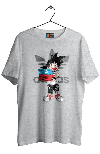 Футболка мужская с принтом Adidas Сон Гоку. Adidas, anime, dragon ball, son goku, адидас, аниме, гоку, жемчуг дракона, манга, сон гоку. 2070702