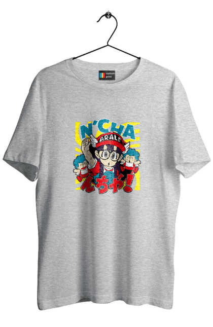 Футболка чоловіча з принтом "Dr. Slump Арале Норімакі". Anime, arale norimaki, dr. slump, manga, аніме, арале норімакі, доктор сламп, лікар сламп, манга. 2070702