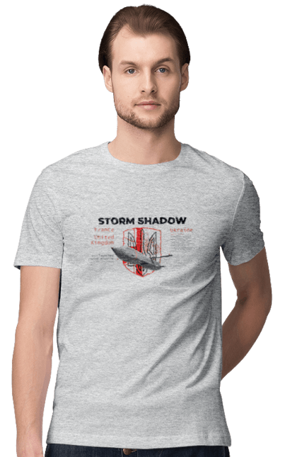 Men`s t-shirt with prints Storm Shadow. F16, howitzer, industrious, nasams, storm shadow, suzanne, zuzana. 2070702