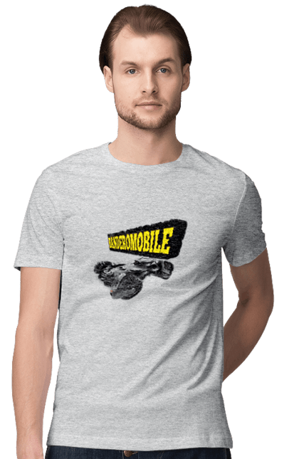 Футболка чоловіча з принтом "Бандеромобіль". Авто, авто бандери, автомобіль, бандеромобіль, бетмен, бетмобіль, військове авто, супер машина. 2070702