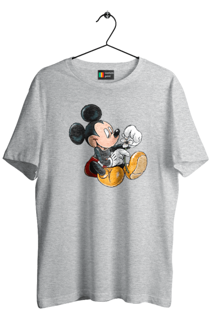 Футболка чоловіча з принтом "Міккі Маус". Mickey mouse, дісней, міккі, міккі маус, мультфільм. 2070702