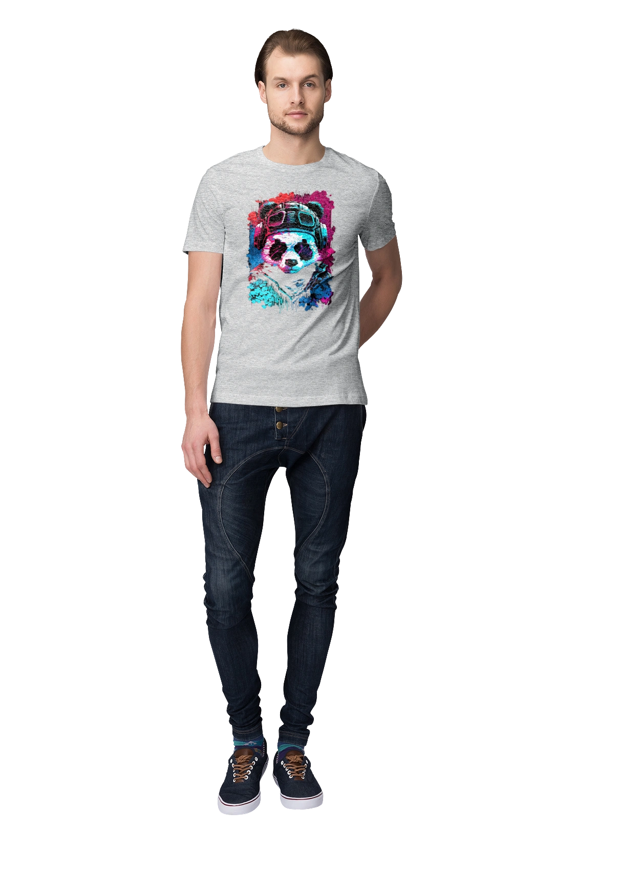 Панда в VR шолом