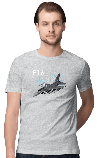 Men`s t-shirt with prints F16. F16, howitzer, nasams, suzanne, zaluzhny, zuzana. 2070702
