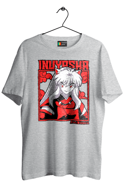 Футболка чоловіча з принтом "Inuyasha". Anime, inuyasha, manga, rumiko takahashi, аніме, демон охоронець, манга, руміко такахасі. 2070702