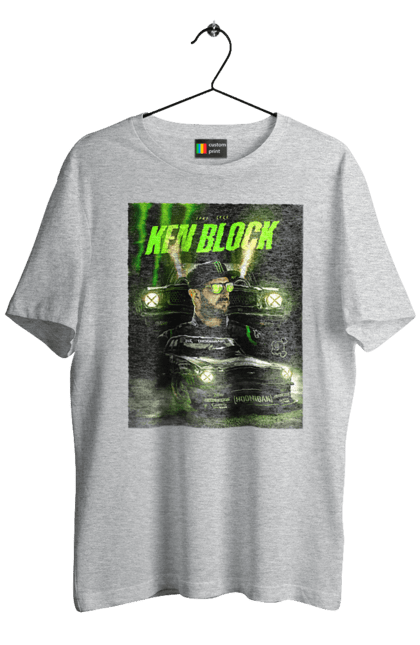 Футболка мужская с принтом Кен Блок. Ken block, гонщик, кен блок, машины. 2070702