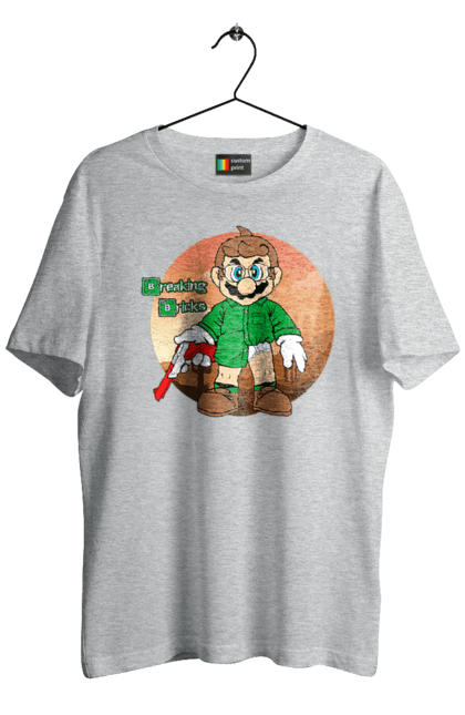 Men's t-shirt with prints Breaking Bad Mario. Breaking bad, character, game, mario, mario bros, nintendo, super mario bros. 2070702