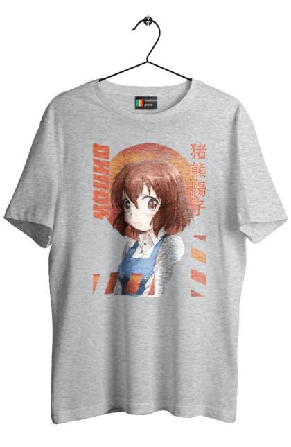 Men's t-shirt with prints Kiniro Mosaic Yoko Inokuma. Anime, gold mosaic, kiniro mosaic, kinmoza, manga, yoko, yoko inokuma. 2070702