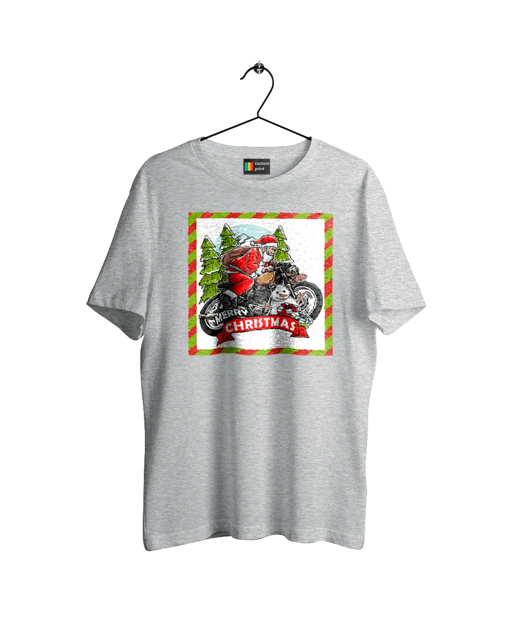 Santa on a motorcycle