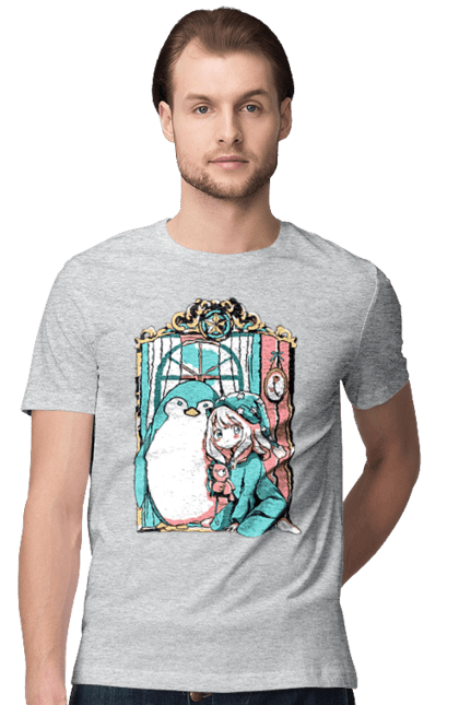 Футболка чоловіча з принтом "Сім'я шпигуна Аня". Spy x family, аниме, аня, йор, лойд, манга, сім я шпигуна. 2070702