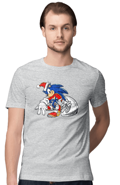 Футболка чоловіча з принтом "Сонік (9)". Sega, shadow, sonic, sonic x, гра, ежик, игра, їжачок, наклз, сега, скорость, соник, сонік, сього, тейлз, швидкість, шедоу. CustomPrint.market