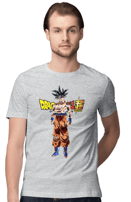 Футболка мужская с принтом Жемчуг дракона Сон Гоку. Anime, dragon ball, manga, son goku, tv series, аниме, гоку, жемчуг дракона, манга, сон гоку. 2070702