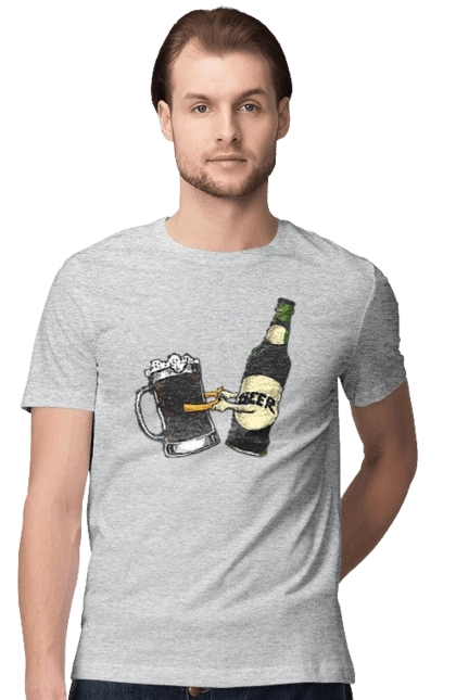 Bottle Of Beer With A Glass Of Beer