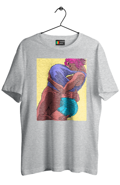 Футболка мужская с принтом Мужчина Под Майкой У Девушки. 18, сиськи, страсть. 2070702