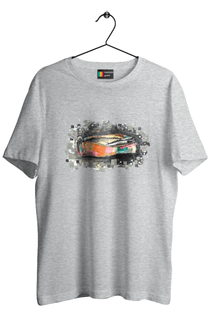 Men`s t-shirt with prints Pencil case Author's drawing. Exclusive, free hand, pen, pencil, pencil case, picture, school, stationery. 2070702