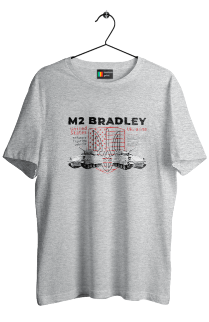 Men`s t-shirt with prints M2 Bradley. F16, howitzer, industrious, m2 bradley, nasams, suzanne, zuzana. 2070702