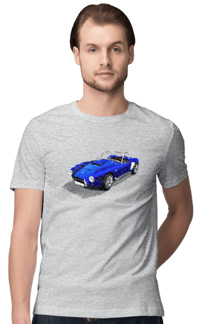 Футболка чоловіча з принтом "Автомобіль". Авто, автомобиль, класика, старовинна машина, старовинний. 2070702