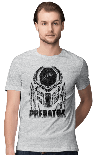 Футболка чоловіча з принтом "Хижак". Predator, бойовик, інопланетянин, кіно, прибулець, фільм. 2070702