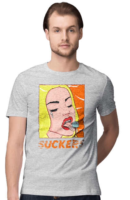 Футболка чоловіча з принтом "Чупа чупс". Гумор, мем, прикольна, сакерс, смішна, чупа чупс. 2070702